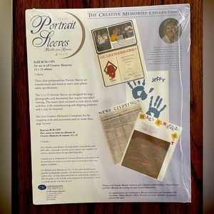 2 New- Creative Memories 12x15 Portrait Sleeves 5 in each package